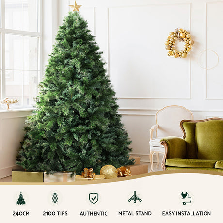 Jingle Jollys 8FT Christmas Tree with 2100 Tips