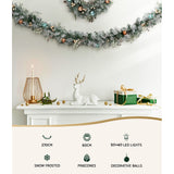 Jingle Jollys 2.7m Christmas Garland & Wreath Set