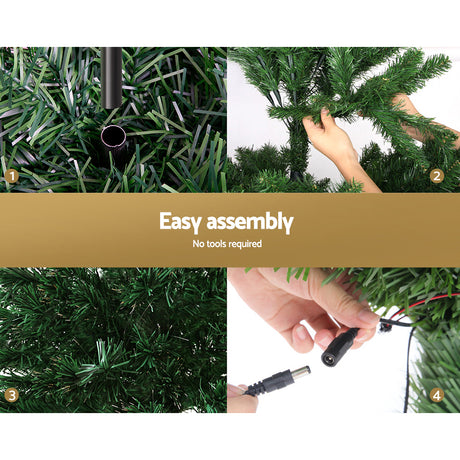Jingle Jollys 6FT Optic Fibre LED Christmas Tree