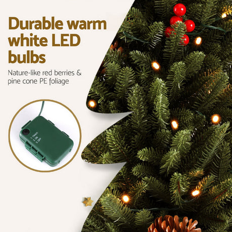 Jingle Jollys 90cm LED Mini Christmas Tree