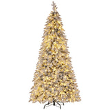 Jingle Jollys 7ft Snow Flocked Pencil Tree
