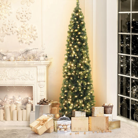 Jingle Jollys 7FT Pre-lit Corner Christmas Tree