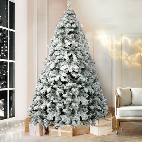 Jingle Jollys 6FT Snow-Flocked Christmas Tree