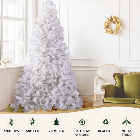 Jingle Jollys 7FT Warm LED Christmas Tree