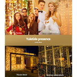 Jingle Jollys 3x6M Warm White Curtain Lights