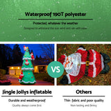 Jingle Jollys 5M Inflatable Illuminated Santa Tree