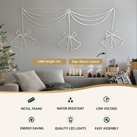 Jingle Jollys 1.8M LED Christmas Light Display
