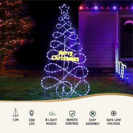 Jingle Jollys 8ft RGBW LED Christmas Tree
