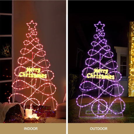 Jingle Jollys 8ft RGBW LED Christmas Tree