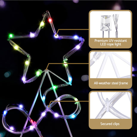 Jingle Jollys 8ft RGBW LED Christmas Tree